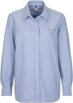Tommy Hilfiger Oxford Relaxed Fit Hemdbluse gestreift blau mid blue