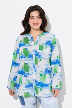 Angel of Style Bluse Straight Fit Batik-Druck