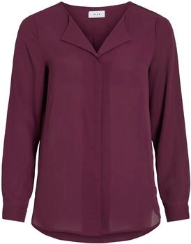 Vila Blusenshirt 'VILUCY L S SHIRT NOOS' lila fig