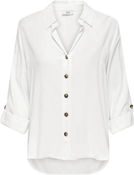 Jacqueline de Yong Jdylaurel Life L S Shirt WVN DIA weiß