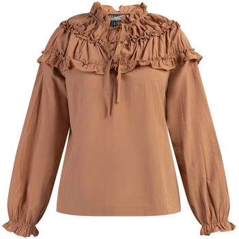 DreiMaster Bluse 'Abrel' hellbraun
