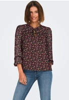 ONLY Chiffonbluse "ONLDITSY L/S BLOUSE WVN" Kunstfaser, regular fit