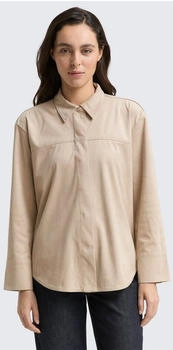 Tom Tailor Overshirt Wildleder-Optik soft taupe grey