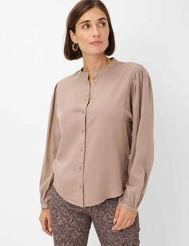 BRAX Klassische Bluse Style VALERIA taupe