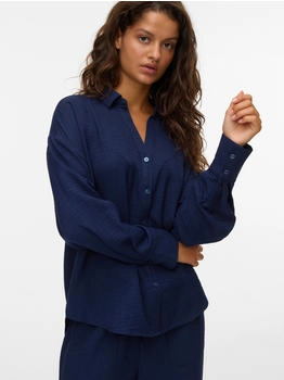 Vero Moda Bluse 'VMMELANEY QUEENY' nachtblau