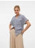 Vero Moda Bluse 'BUMPY' nachtblau weiß
