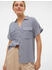 Vero Moda Bluse 'BUMPY' nachtblau weiß