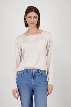 Monari Blusenshirt Brusttasche oat milk