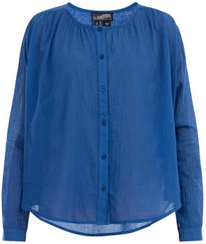 DreiMaster Damen Bluse blau schwarz
