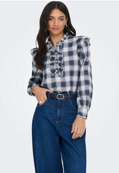 Only Langarmbluse L S Flounce Top wvn