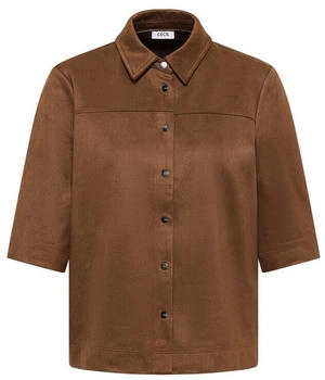 Cecil Veloursbluse 3412371 mocha caramel