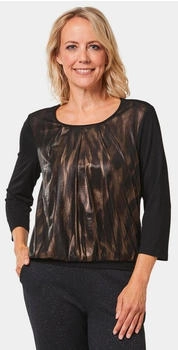 GOLDNER Bluse braun schwarz