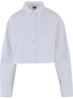 Urban Classics Ladies Cropped Oversized Blouse weiß