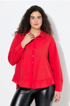 Ulla Popken Hemdbluse A-Linie lychee