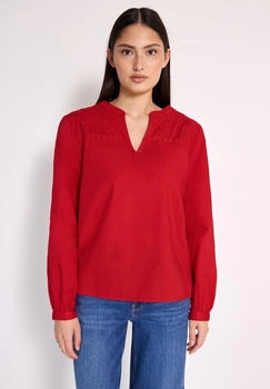 Street One Tunika reine Baumwolle mandarin red