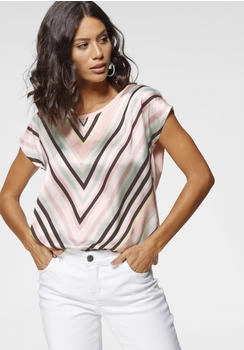 Laura Scott Shirtbluse bunt rosa mint gemustert