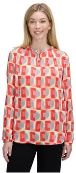 Cartoon Casual-Bluse rot grau