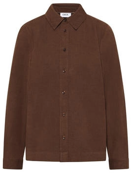 Cecil Langarmbluse Hemdkragen mocha caramel