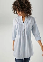 Aniston CASUAL Longbluse mit dekorativer Biesenverarbeitung