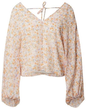 EDITED Bluse 'Fine' creme hellblau hellgelb hellorange
