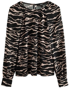 Next Fashion Bluse taupe schwarz