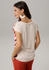 Laura Scott Satin Shirtbluse bunt beige rostbraun