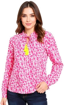 Zwillingsherz Bluse 'Colorful Leopard' pink