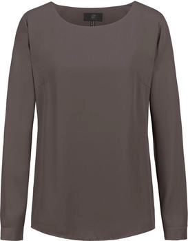 Greiff Chiffon-Bluse Langarm taupe