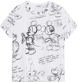 Desigual TS Mickey Sketch weiß