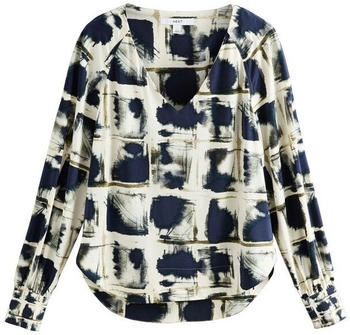 Next Fashion Bluse navy gold offwhite