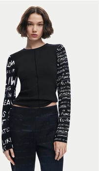 Desigual Knitted T-Shirt schwarz