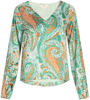 Usha Blusenshirt mit Paisley-Muster jade/hellgrün/orange/weiß