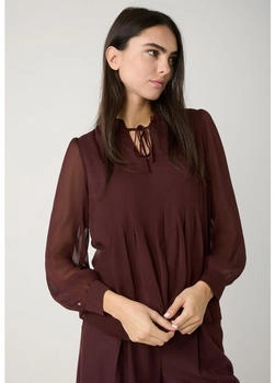 More & More Bluse Loose Fit kastanienbraun