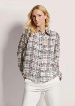 Madeleine Klassische Bluse mit All-Over-Muster (60052004600460) schwarz/perlweiß