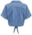 Only ONLPAULA LIFE S/S TIE SHIRT WVN NOOS (15359080) blau