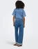 Only ONLPAULA LIFE S/S TIE SHIRT WVN NOOS (15359080) blau