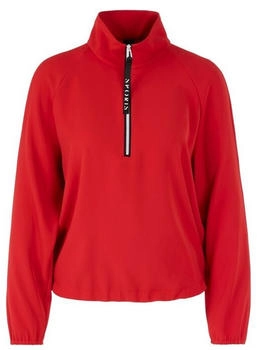 Marc Cain Blusenshirt mit Zipper und Tunnelzug (779958-0003-00440) cranberry