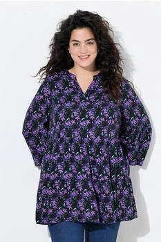 Angel of Style A-Linien Tunika blüten-muster