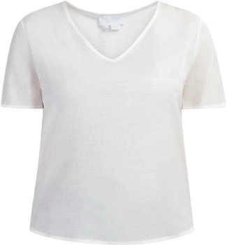 Usha Blusenshirt Viertelarm normale Passform offwhite