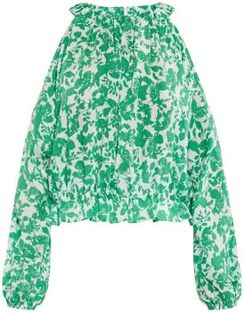 IZIA Blusenshirt mit Cut-Outs (IZI7007003000003) grün/weiß
