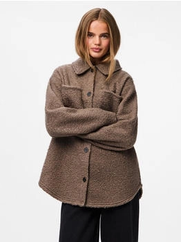 Pieces PCOLINE SHACKET PWP Hemdjacke (17158928) morel/braun