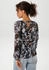 Aniston Schlupfbluse mit Cut-Out im Rücken (62298630) schwarz/bleu/jeansblau/apricot/flieder/zartgelb