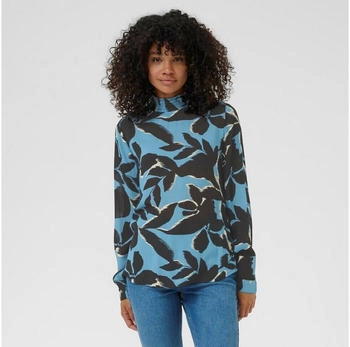 Kaffe KAamber Langarmbluse windward blue/black flower