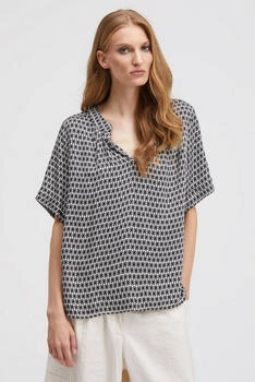 Smith&Soul Bluse in Materialmix (525-0515C) schwarz/wei&szlig;