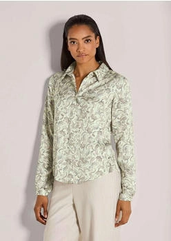 Madeleine Klassische Bluse mit Paisley-Muster anthrazit/schwarz/perlweiß