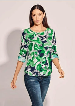 Madeleine Blusenshirt ecru/marine/grün