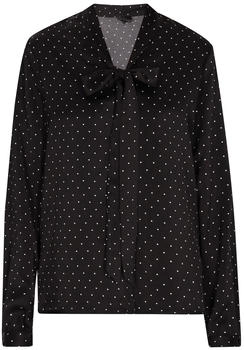 DreiMaster Schlupfbluse mit Schluppe (741168-0001-09920) schwarz/weiß
