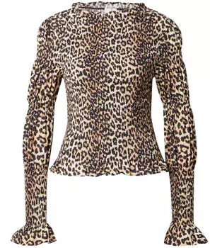 Y.A.S YASCHEMMA Blusenshirt mit Animalprint braun/cappuccino/schwarz