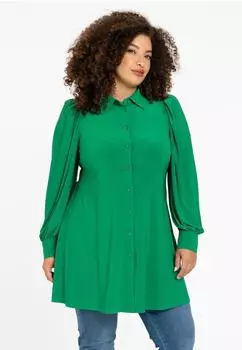 Yoek Cocoon Bluse grün
