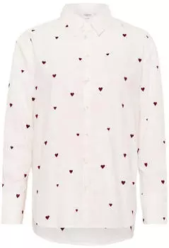 Saint Tropez Bluse ice burgundy/weiß